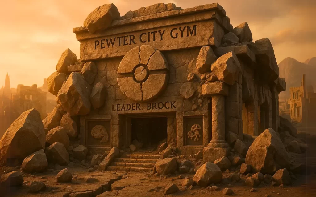 Ginásio de Pewter City em Ruínas