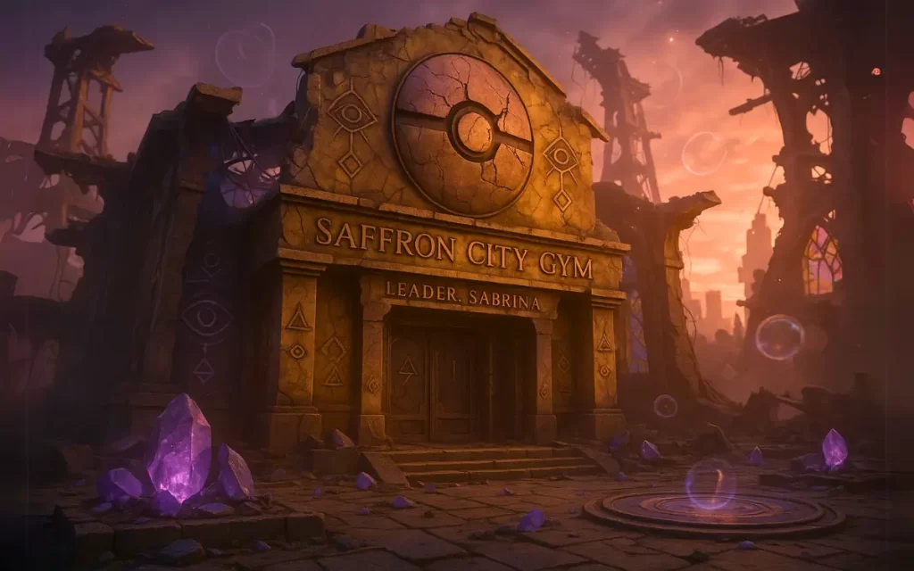 Ginásio de Saffron City em Ruínas