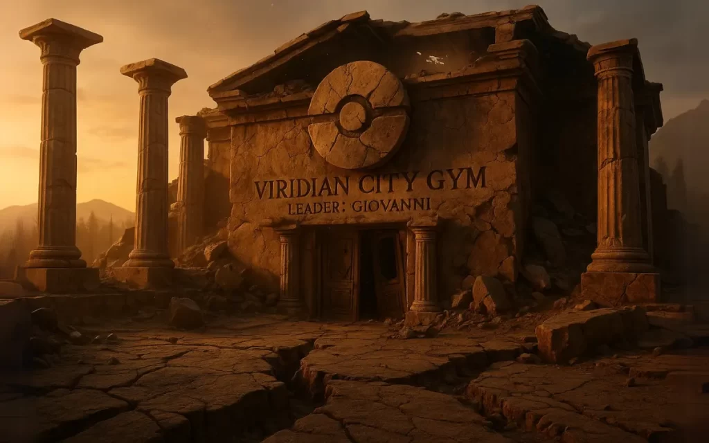 Ginásio de Viridian City em Ruínas