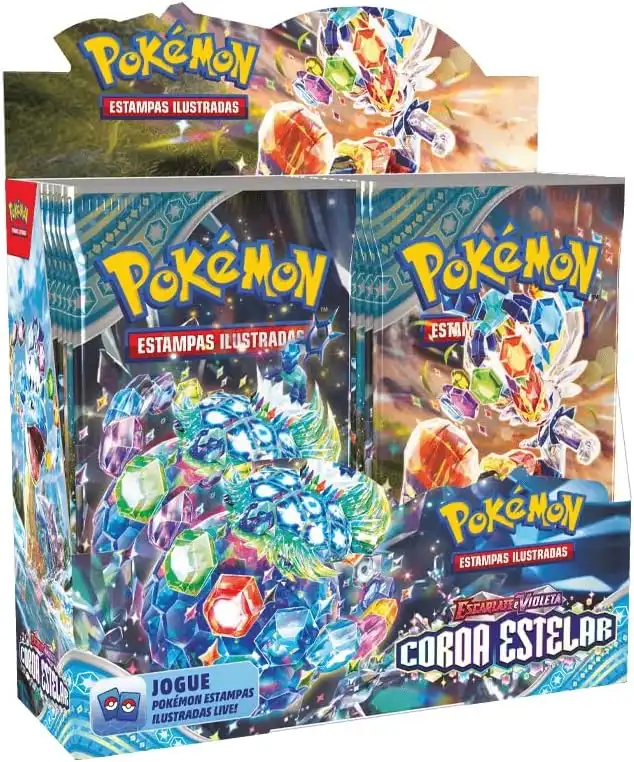 Pokémon, Box Display Escarlate E Violeta 7 Coroa Estelar TCG