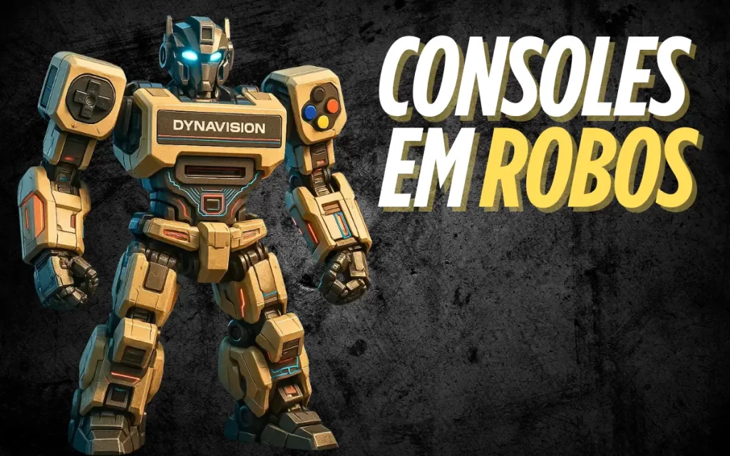 Coleção de consoles transformados em robôs criados por inteligência artificial