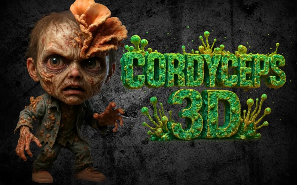 Apresentação das Caricaturas 3D Realistas dos Cordyceps