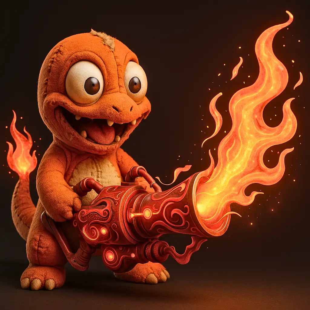 Charmander Armado Versão Shooter