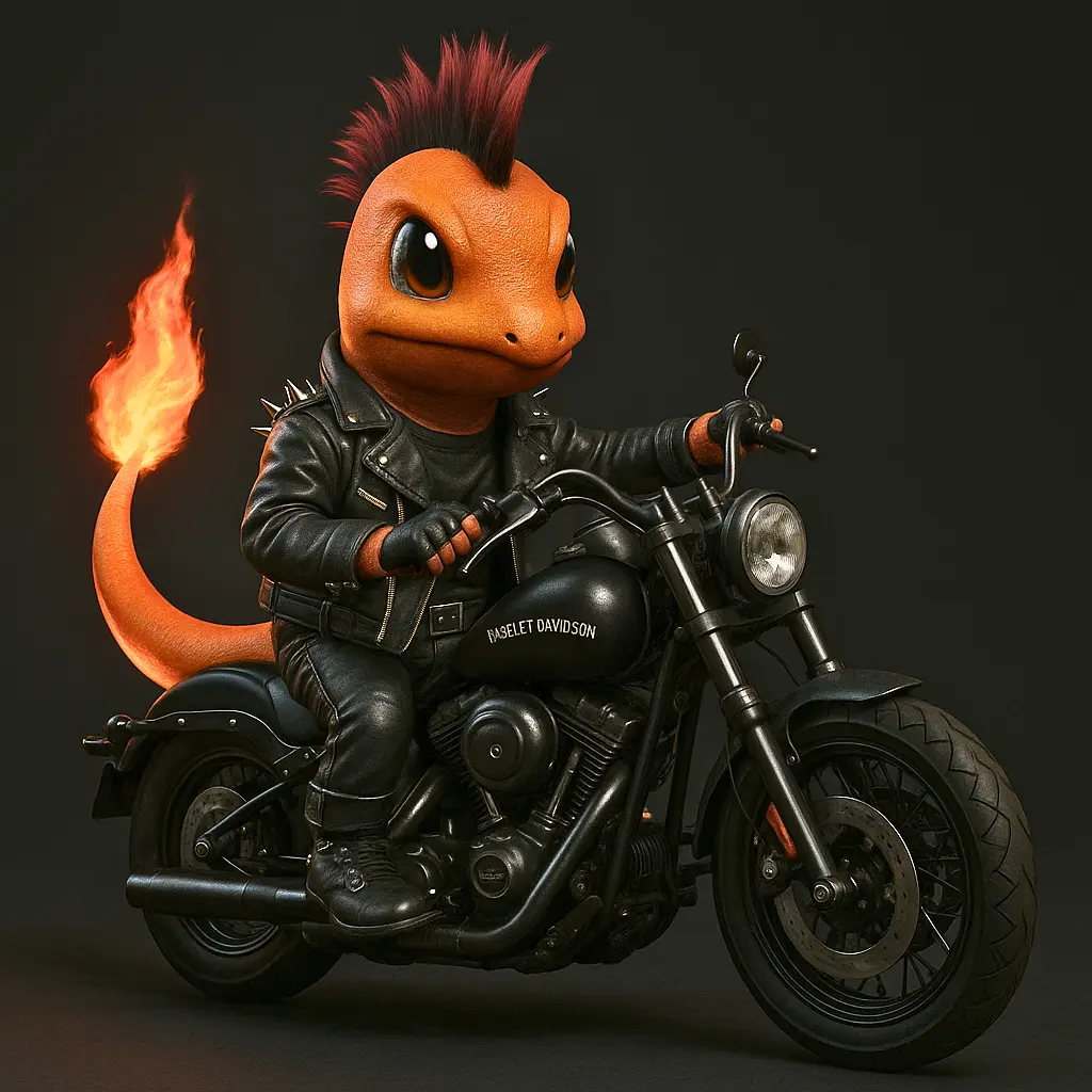 Charmander Motoqueiro de Fogo