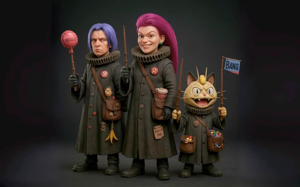 Jessie, James e Meowth: Os Novos Comensais da Morte