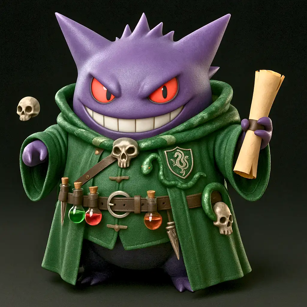 Gengar Deslizando pelas Masmorras da Sonserina