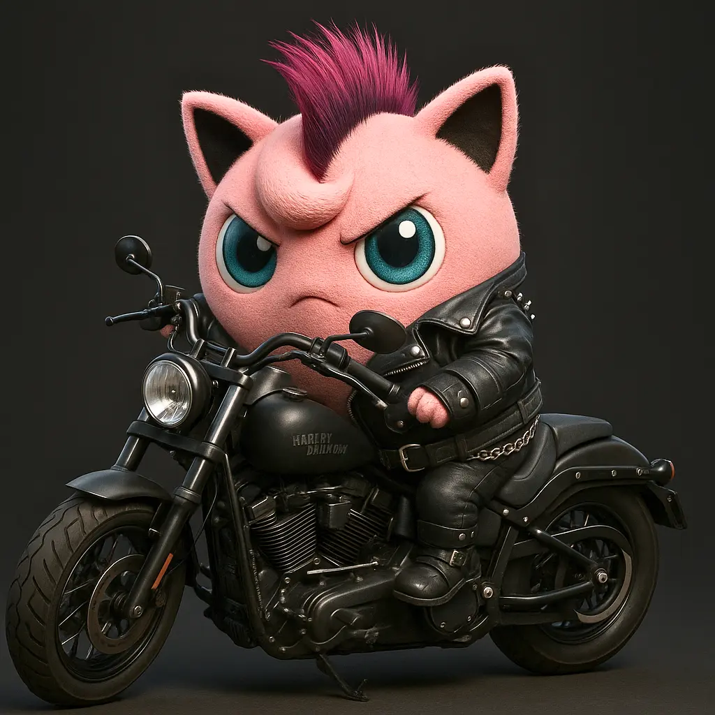 Jigglypuff Motoqueira Rebelde