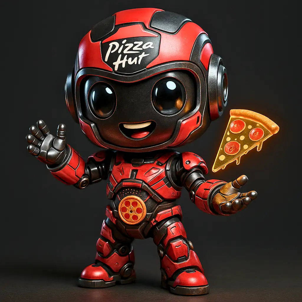 Personagem da Pizza Hut reimaginado como mestre das pizzas
