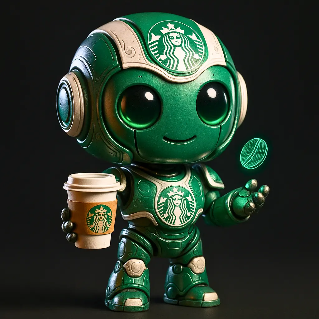 Mascote do Starbucks reimaginada como sereia barista