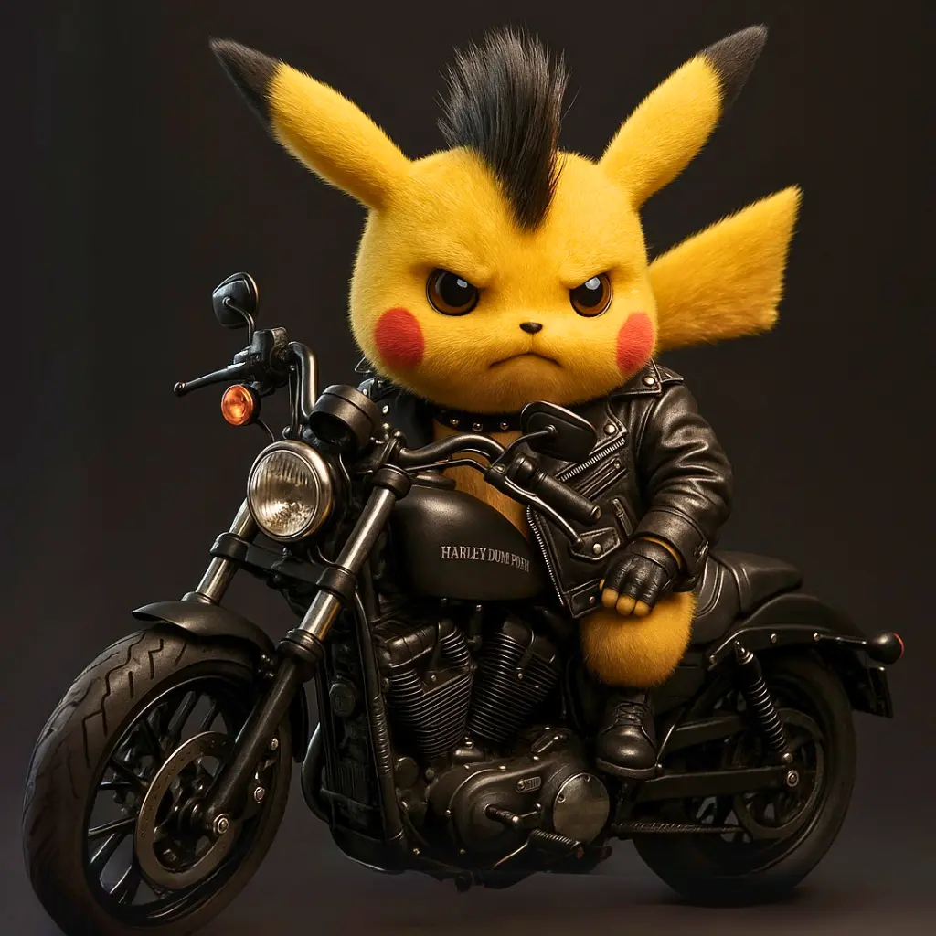 Pikachu Motoqueiro Rebelde