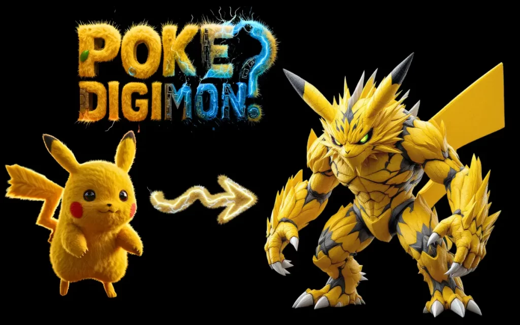 Voltstrikermon, Nightmaremon e outros híbridos Pokémon-Digimon em 3D