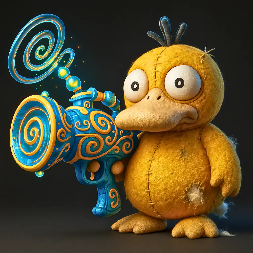 Psyduck Armado Versão Shooter