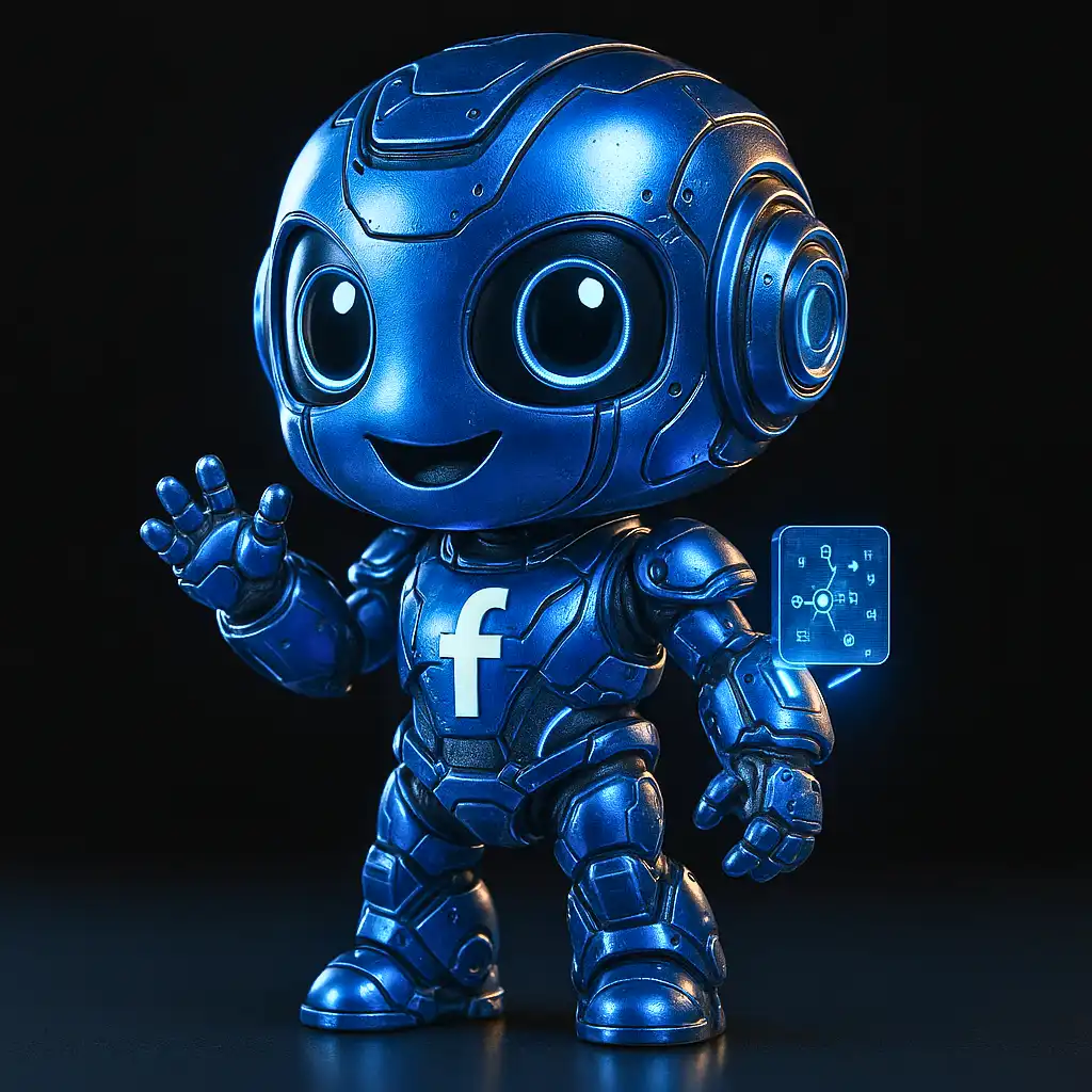 Mascote do Facebook reimaginado como robô social
