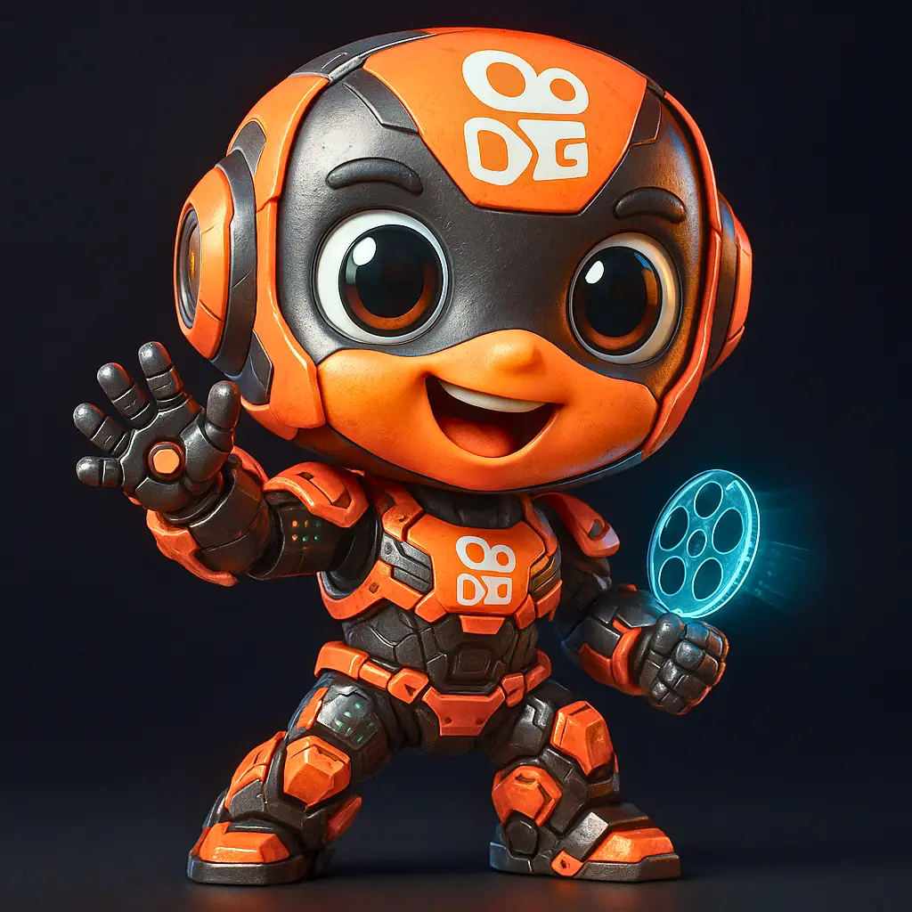 Personagem fofo da plataforma Kawai reimaginado como robô