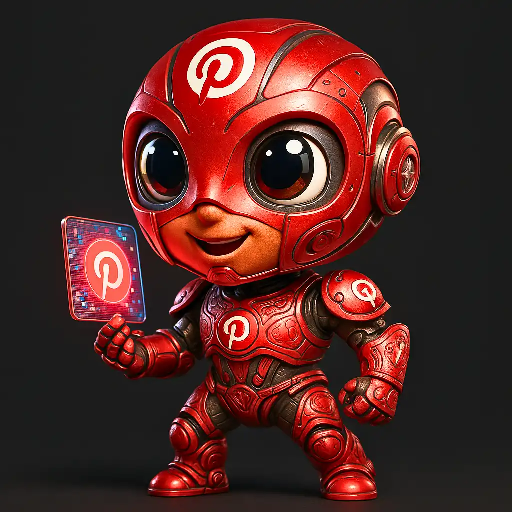 Pinner reimaginado como robô curador em 3D