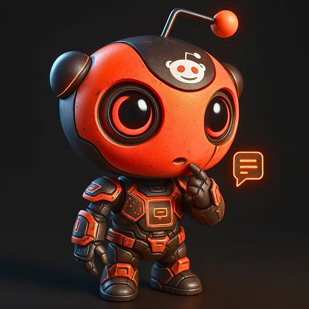 Alienígena mascote do Reddit reimaginado como robô