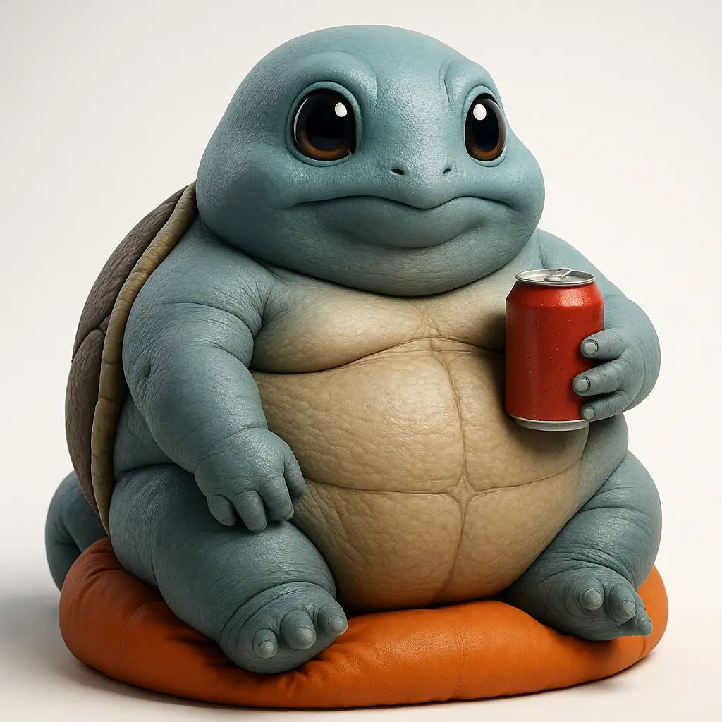 Squirtle Reimaginado: Zero Desafios
