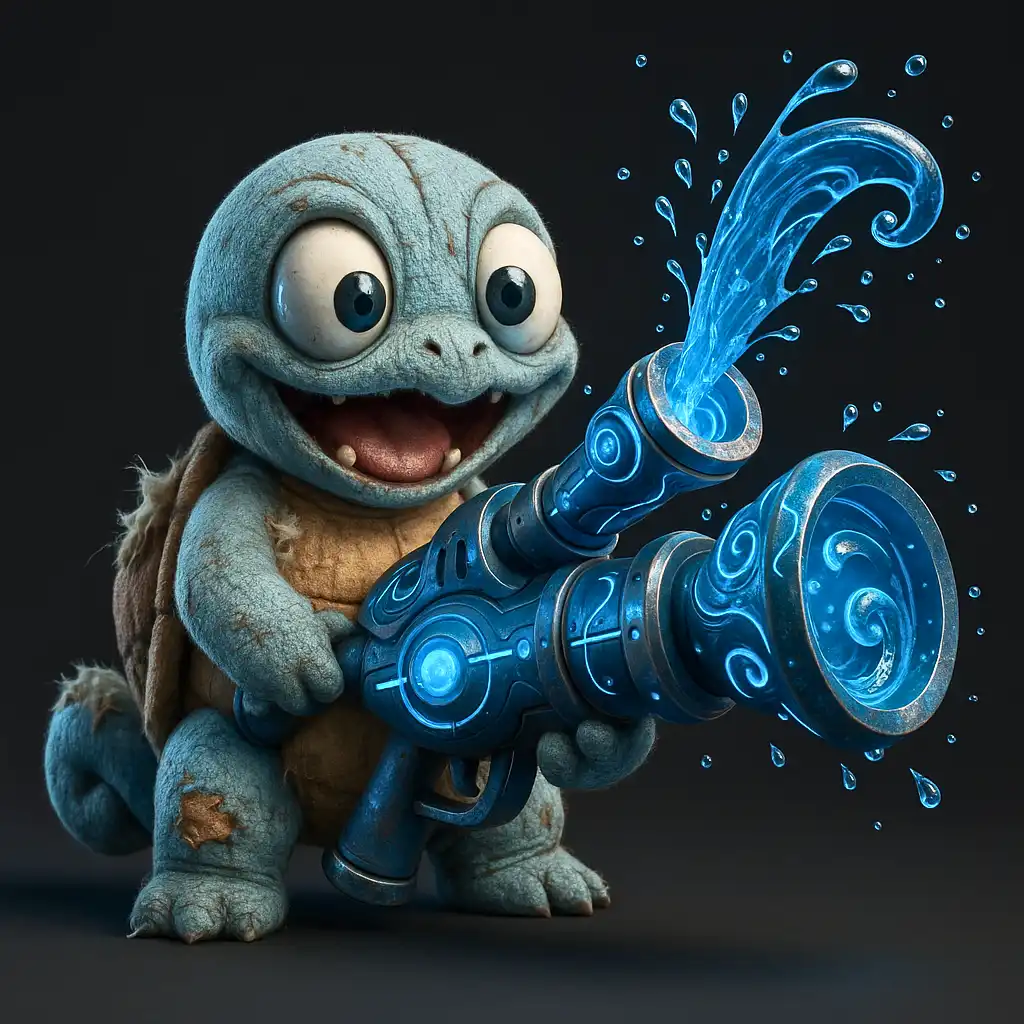 Squirtle Armado Versão Shooter