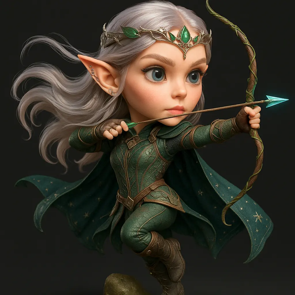 Elven Archer (Elfa Arqueira)