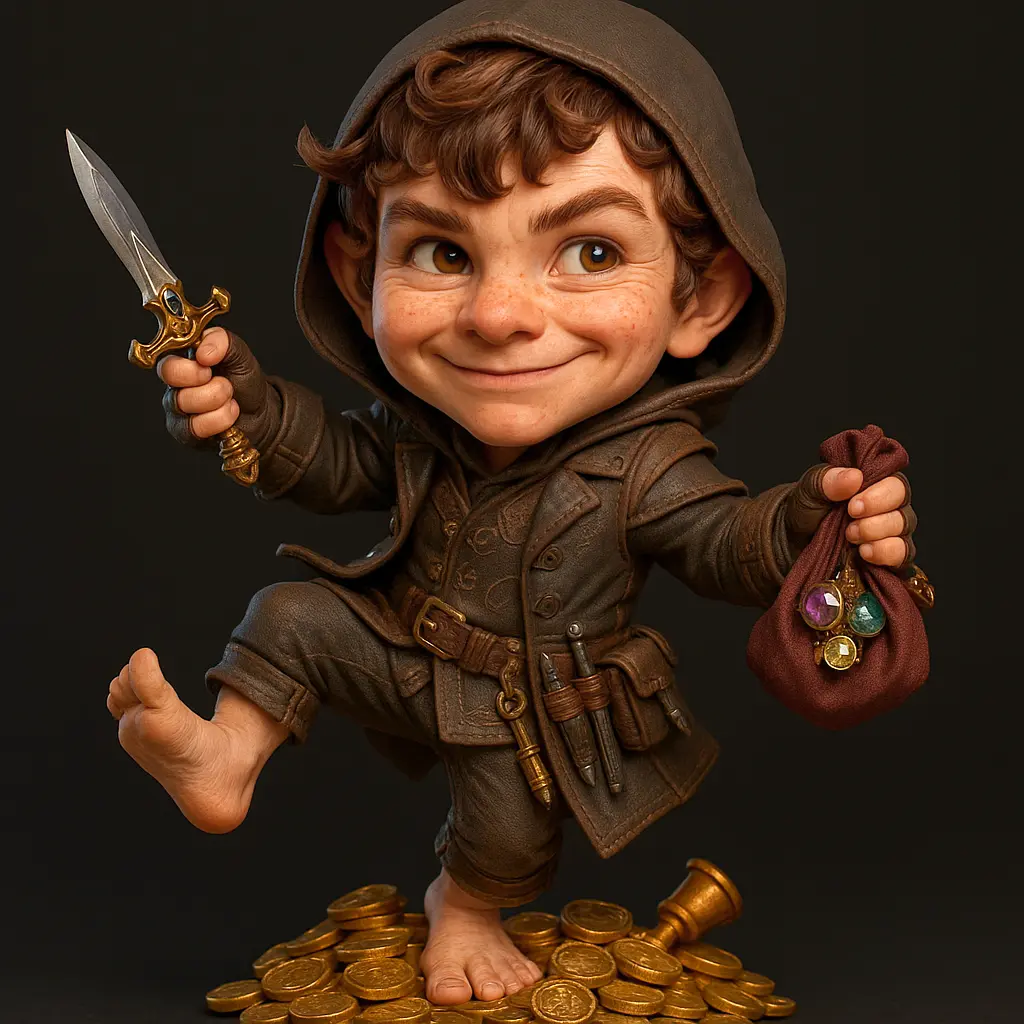 Halfling Rogue (Halfling Ladino)