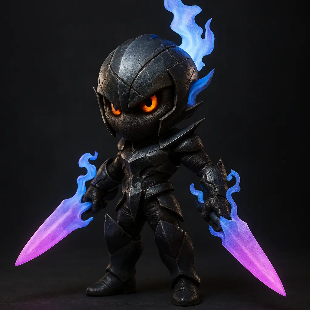 Renderização Fotorrealista do Pokémon Fantasma/Lutador Ceruledge