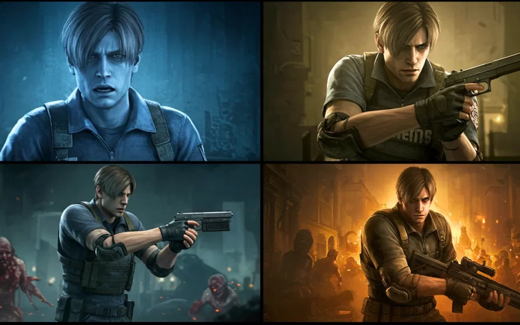 Evolução de Leon Kennedy na série Resident Evil