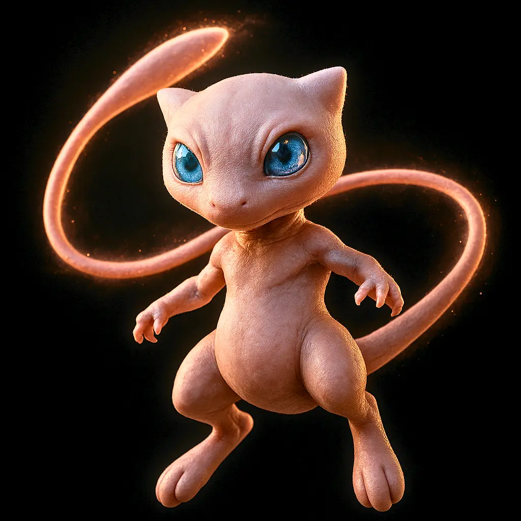 Mew em versão ultra realista da primeira geração de Pokémon