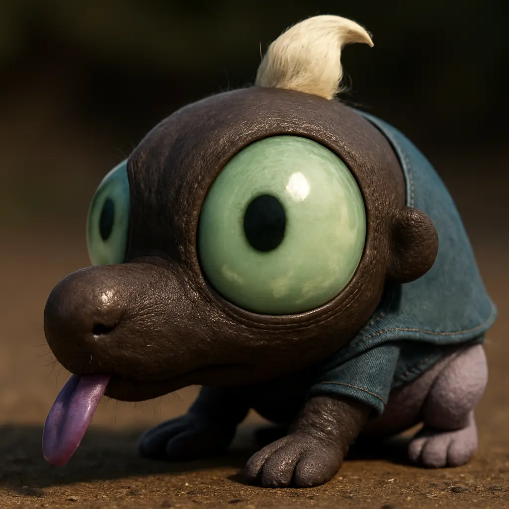 Renderização Hiper-Detalhada do Pokémon Artístico Shroodle